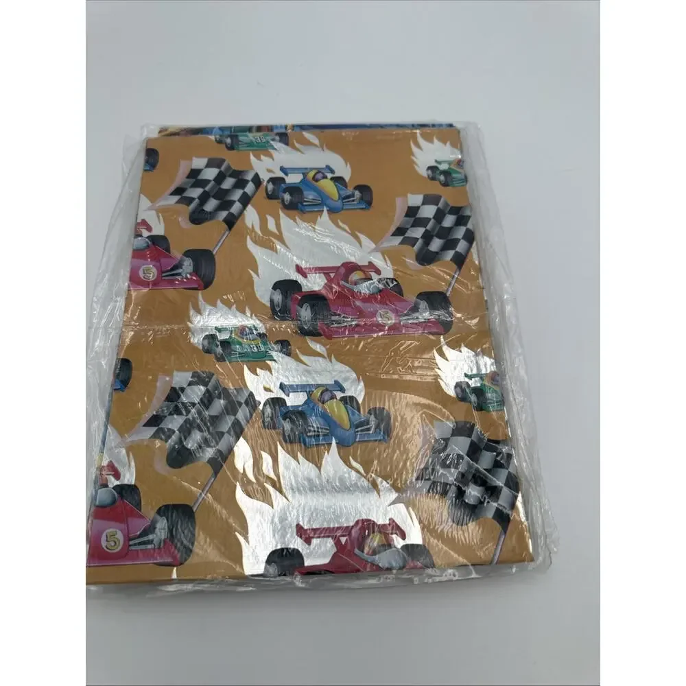 4 Packs Vintage Forget Me Not Gift Wrap Dad Theme